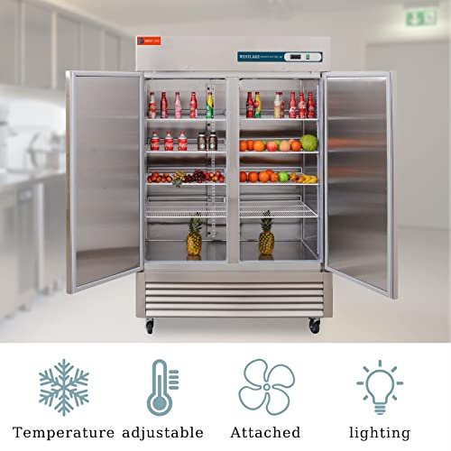 2 Door 54" Commercial Reach-In Freezer